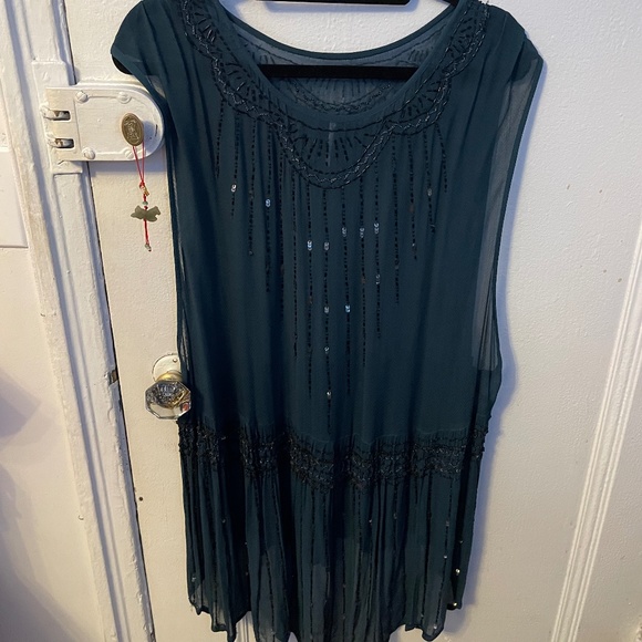 Free people teal tunic - Picture 1 of 2